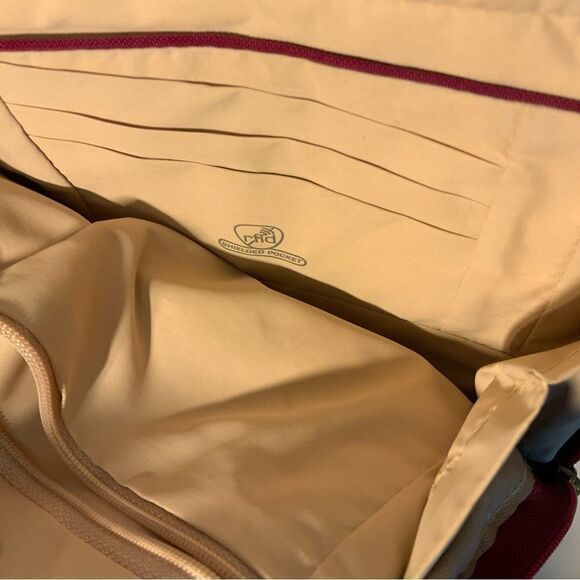 Travelon Anti-Theft signature Small Red Crossbody Bag NWT - Picture 5 of 14